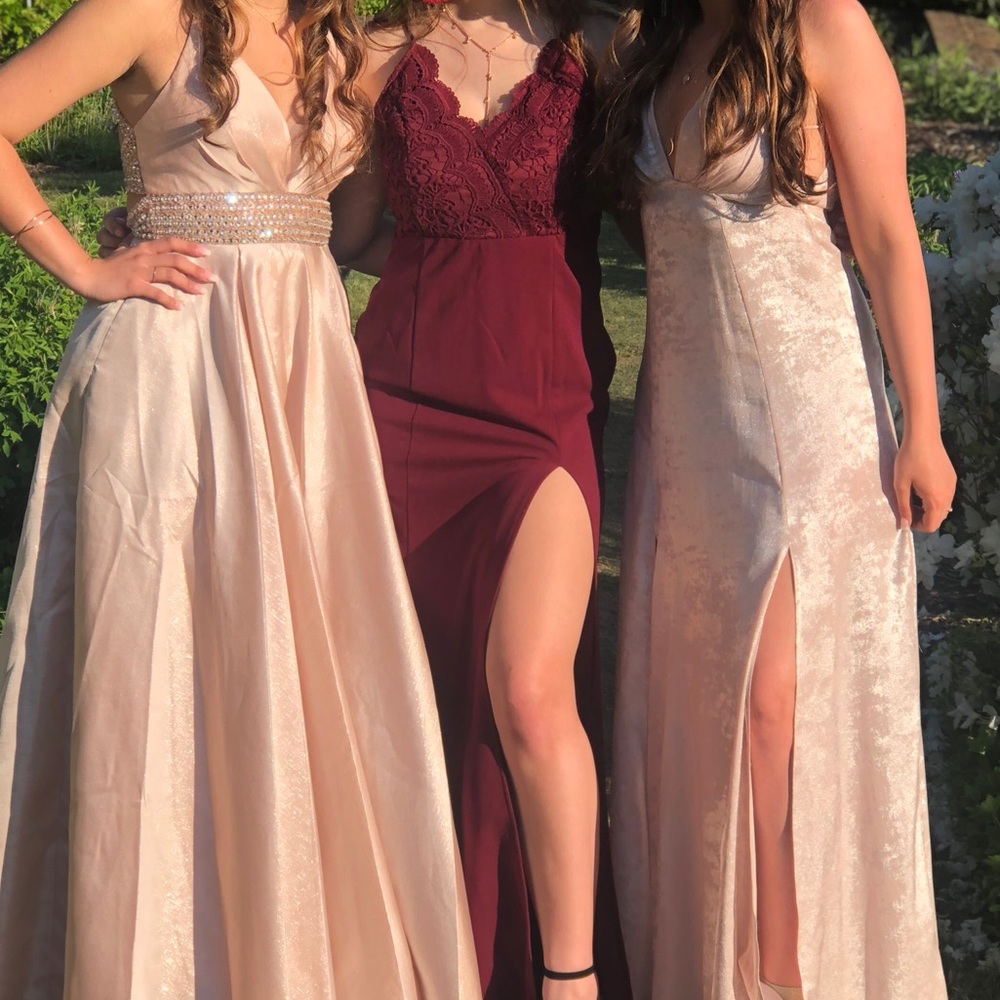 Prom dress (maroon) WORN ONCE